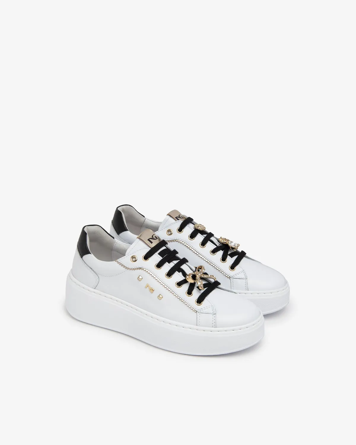 NeroGiardini sneakers dama piele si material tehnic