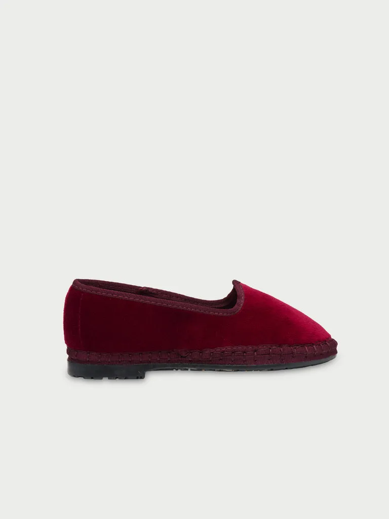 Flagelus Athos Kids mocasini bordo catifea