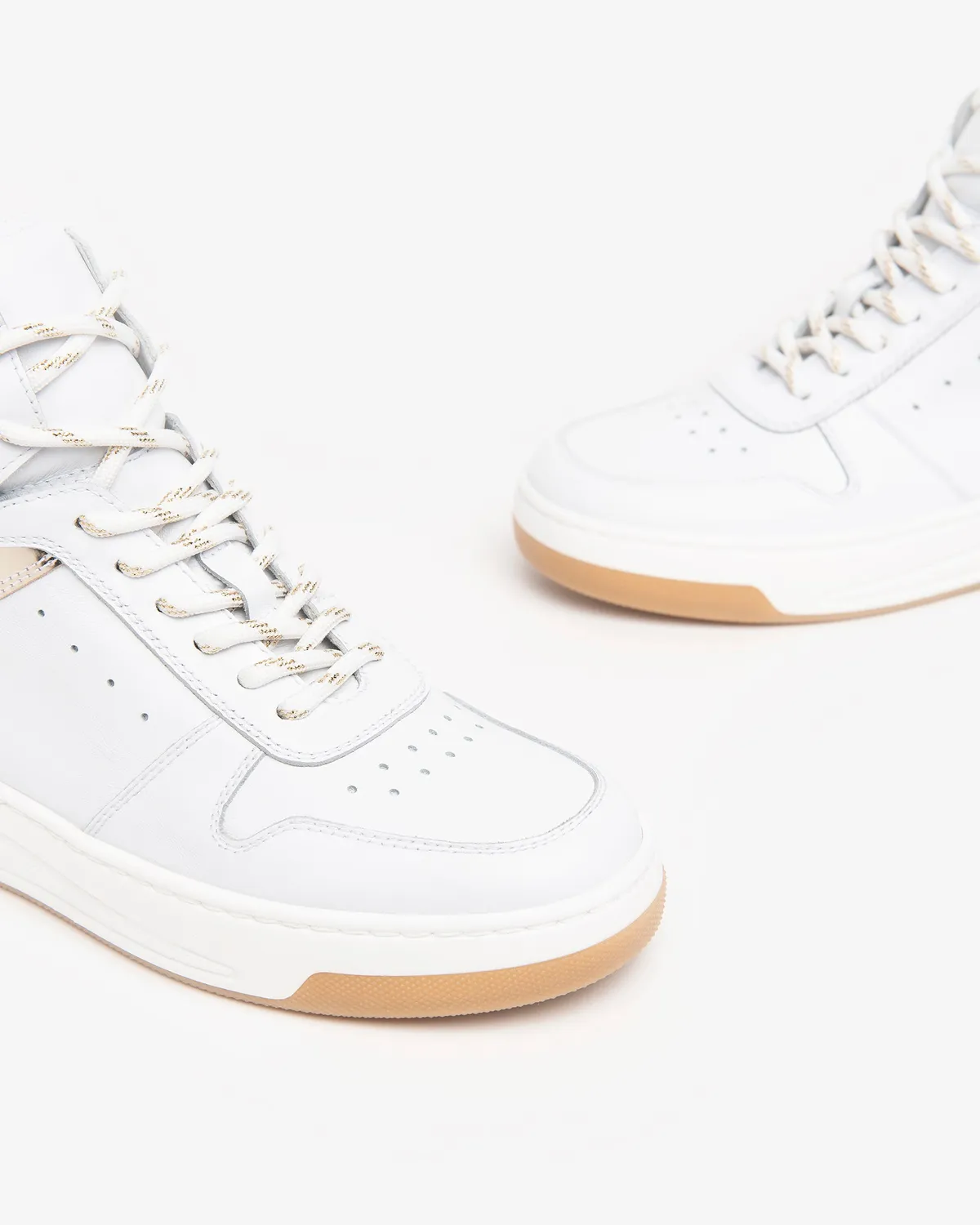 NeroGiardini Sneakers Damă Piele Înalți Monogram 4 cm