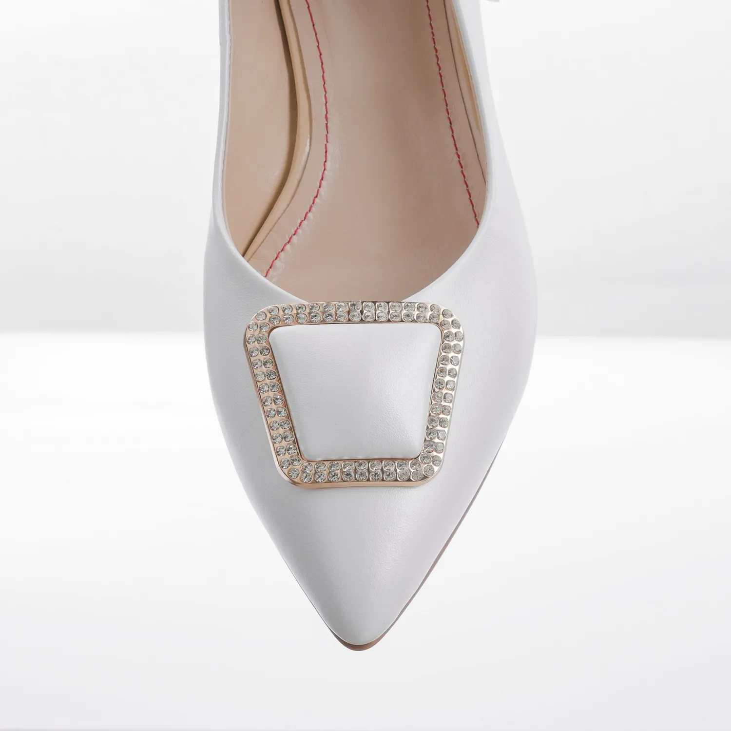 Catinca Shoes BL7 ALB balerini dama piele alb sidef