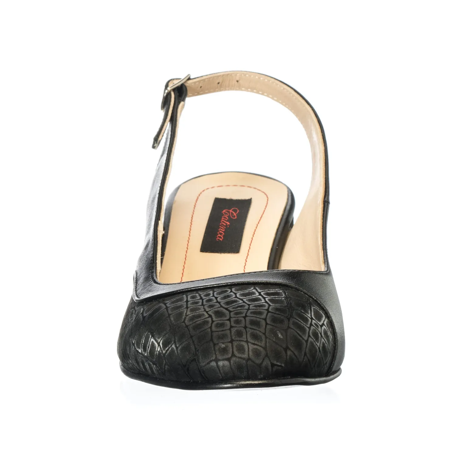 Catinca Shoes A88 NPN sandale dama negru pietre negre piele