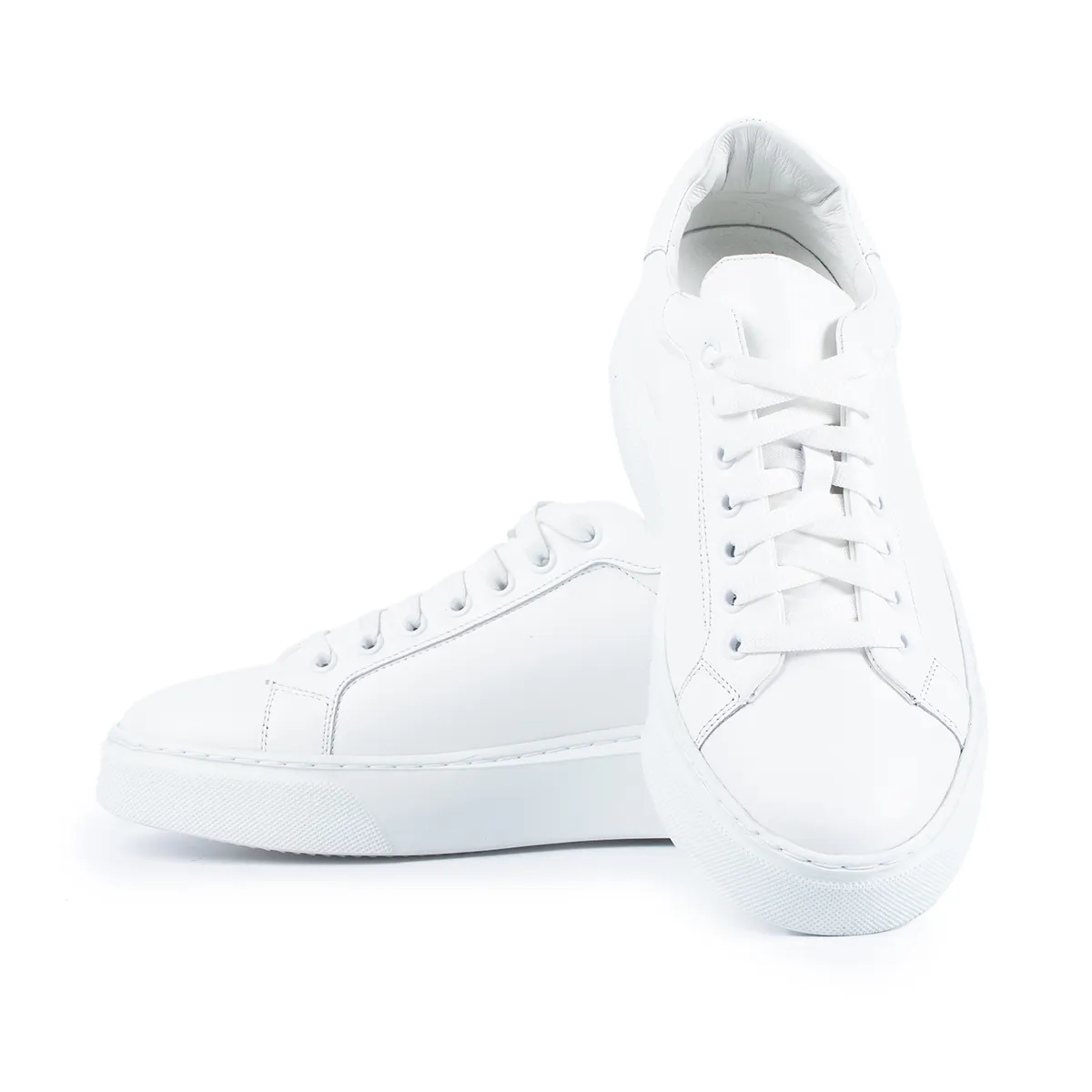Lucas Shoes Sneaker 510 sneakers albi piele naturala