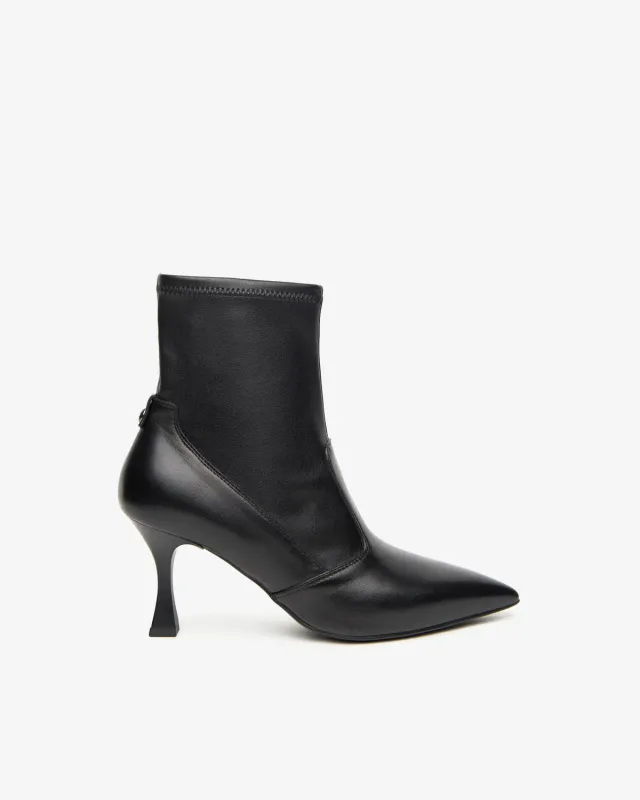 NeroGiardini botine dama piele toc 75 mm negre