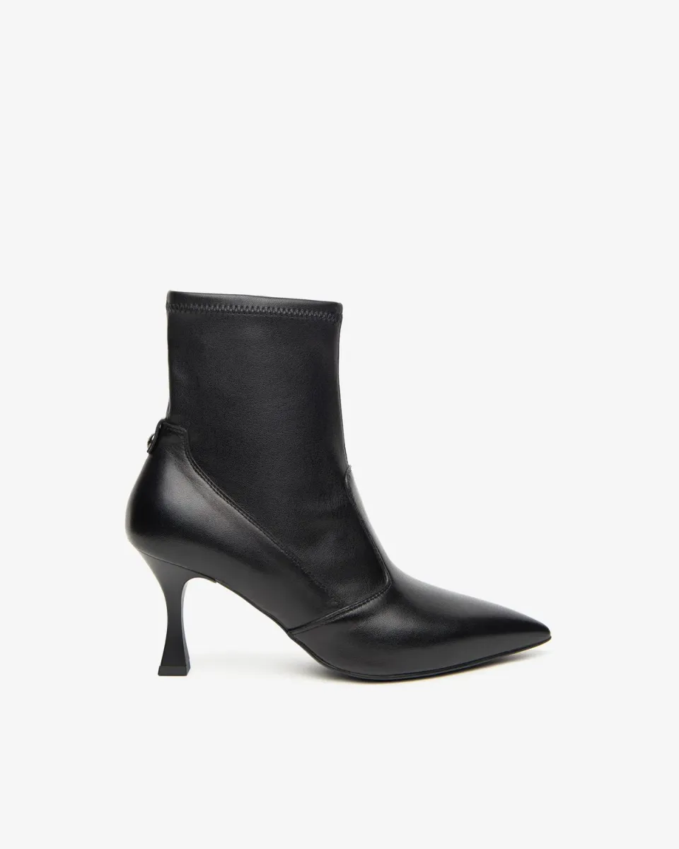 NeroGiardini botine dama piele toc 75 mm negre