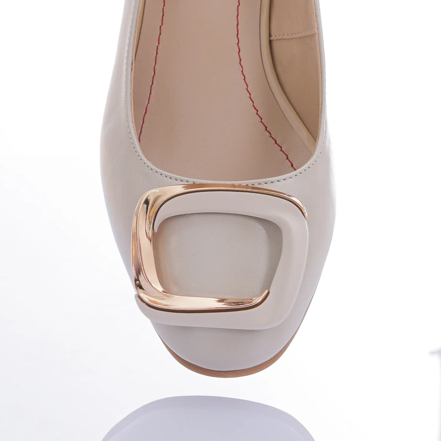 Catinca Shoes A40 BS pantofi piele bej sidef