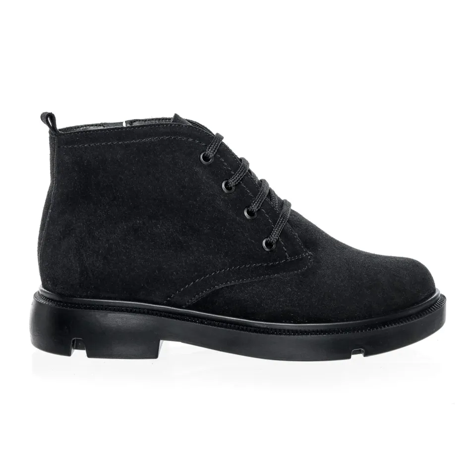 Catinca Shoes BC16 NA ghete dama antilopa piele naturala