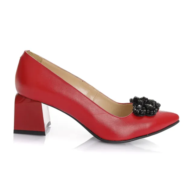 Catinca Shoes A60 RB pantofi piele rosu box
