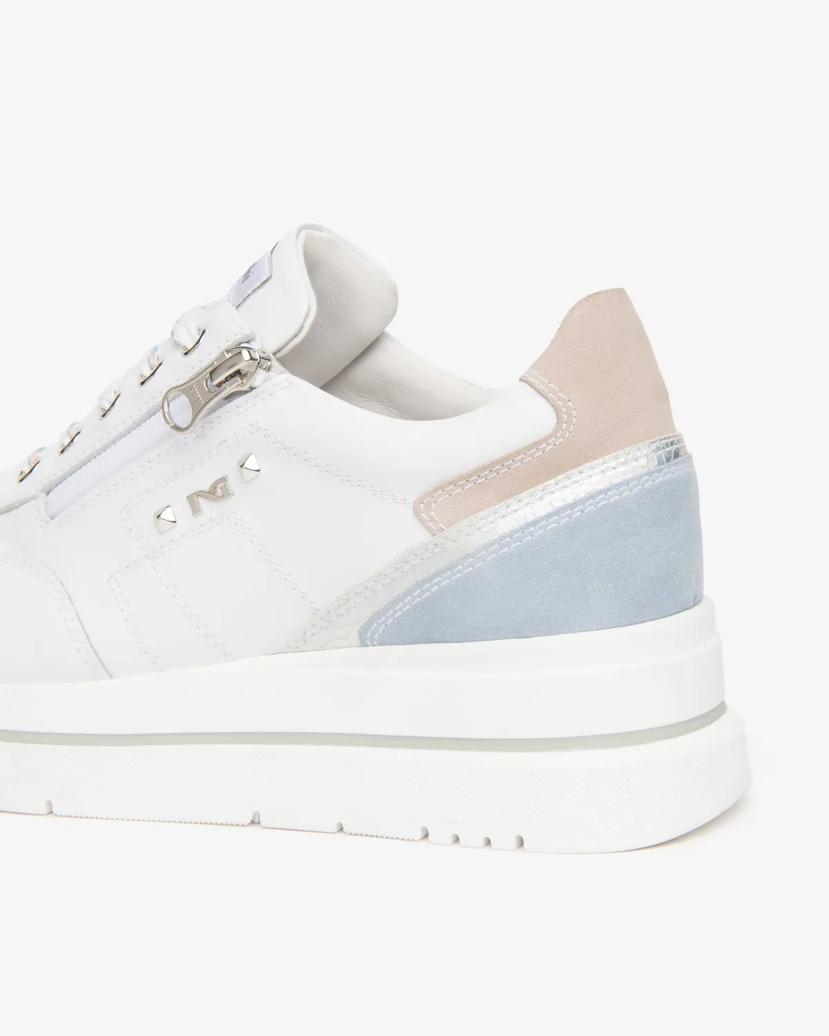 NeroGiardini sneakers damă piele naturală cu piele întoarsă