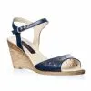 Catinca Shoes P16 BL sandale damă piele naturală bleumarin