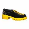 Catinca Shoes X2 NAPC pantofi dama piele negru patratele