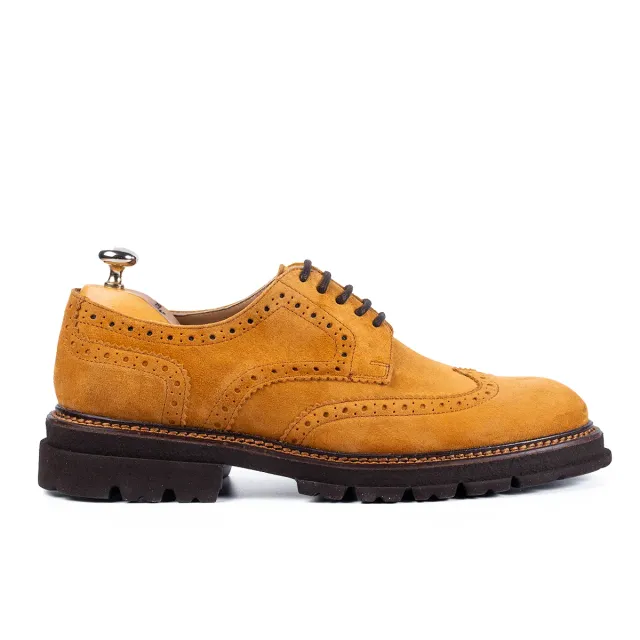 Lucas Shoes Elegant 550 pantofi bej velur piele