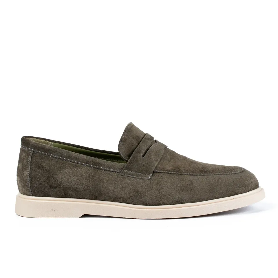 Lucas Shoes Ezra mocasini barbati verzi velur
