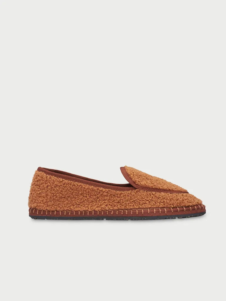 Flagelus Augie pantofi loaferi maro lână