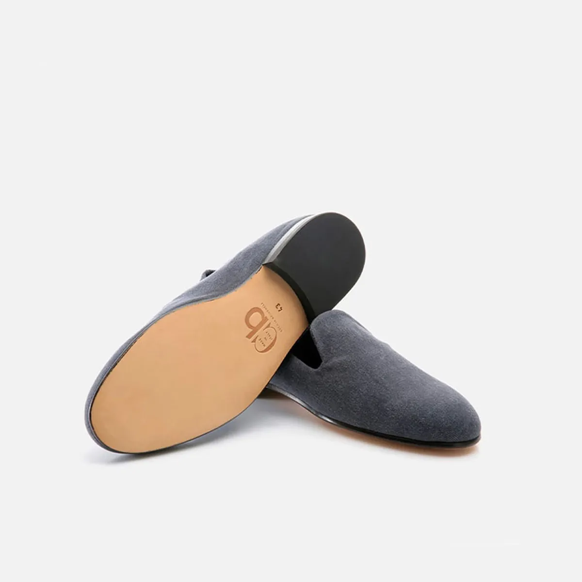 Cecilia Bringheli Positano pantofi canvas albastru slip-on