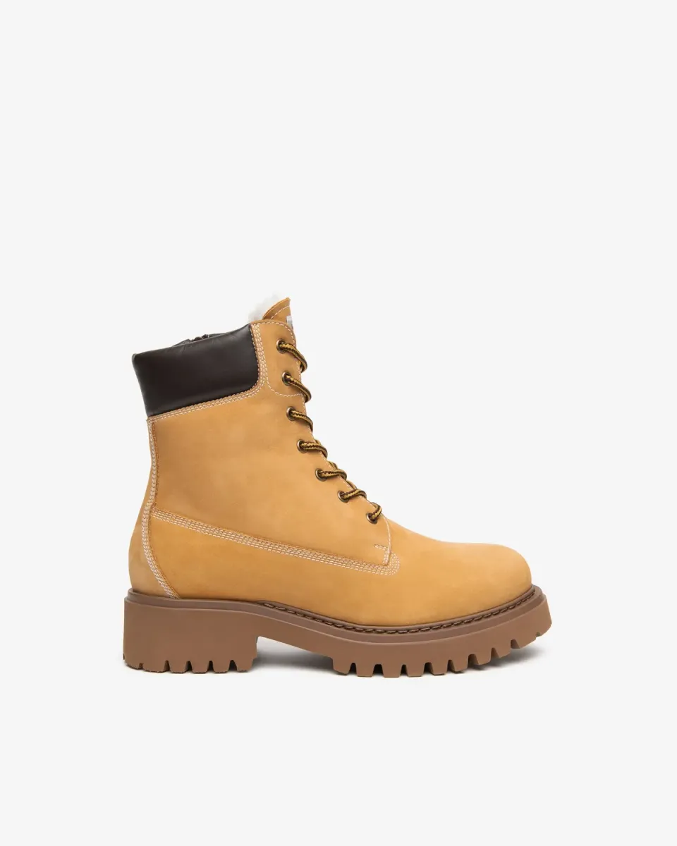 Ghete dama nubuck NeroGiardini cu blana 35-41