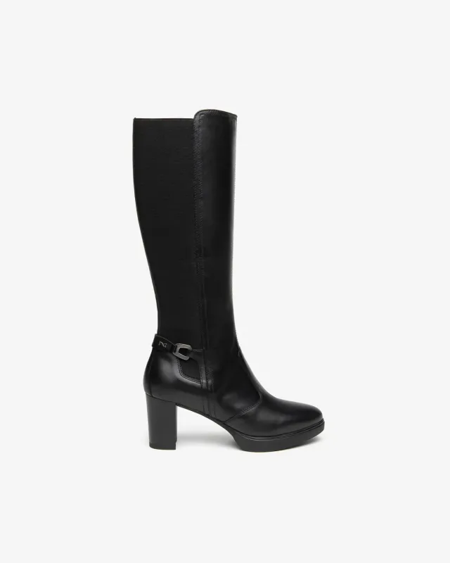NeroGiardini cizme platforma piele dama toc 70
