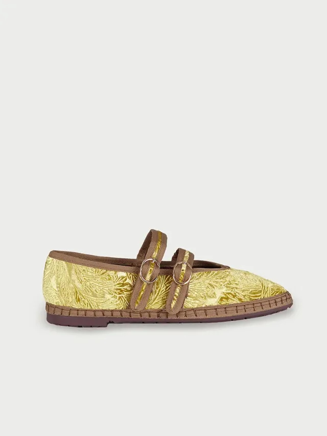 Flagelus Claire Reale Gold pantofi aurii