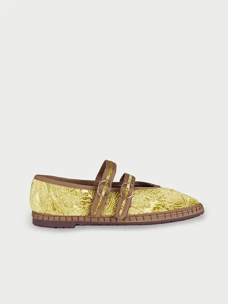 Flagelus Claire Reale Gold pantofi aurii