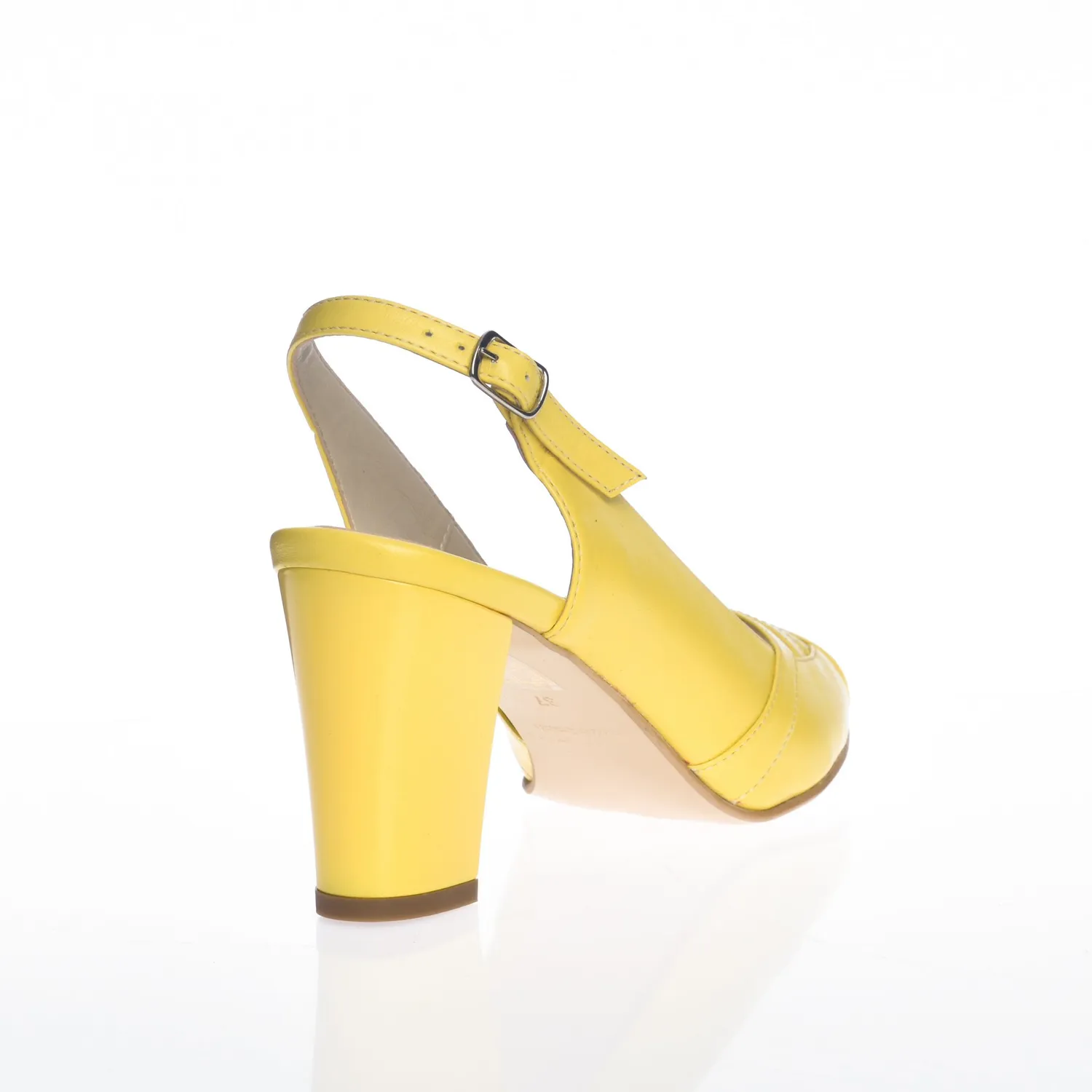 Catinca Shoes 024 GB sandale dama piele galben box