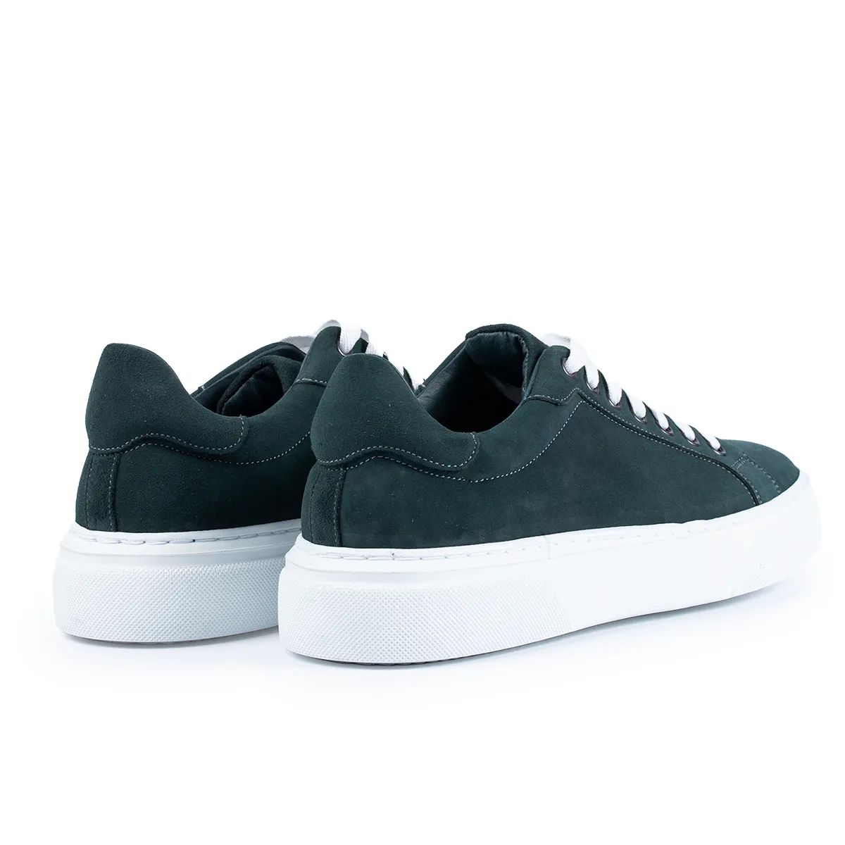 Lucas Shoes 510 sneakers piele verde închis velur