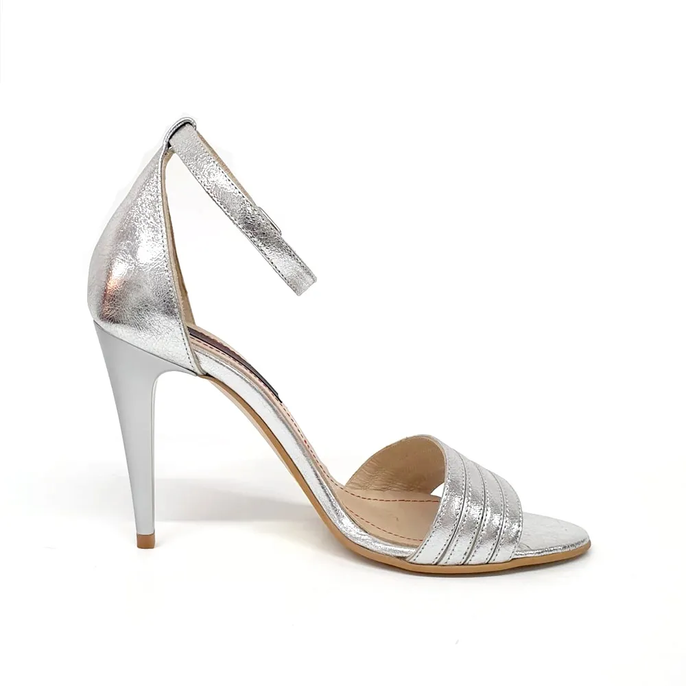 Catinca Shoes S5 AG sandale dama piele naturala argintiu