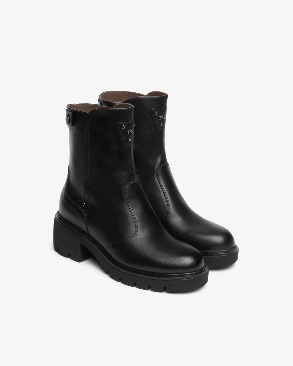Botine damă NeroGiardini piele naturală toc 60 mm
