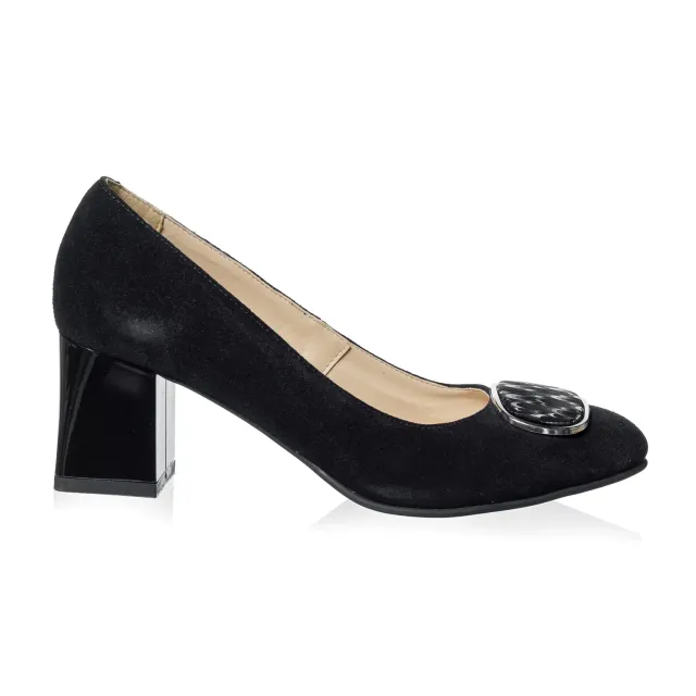 Catinca Shoes A39 NA3D pantofi negru antilopa piele