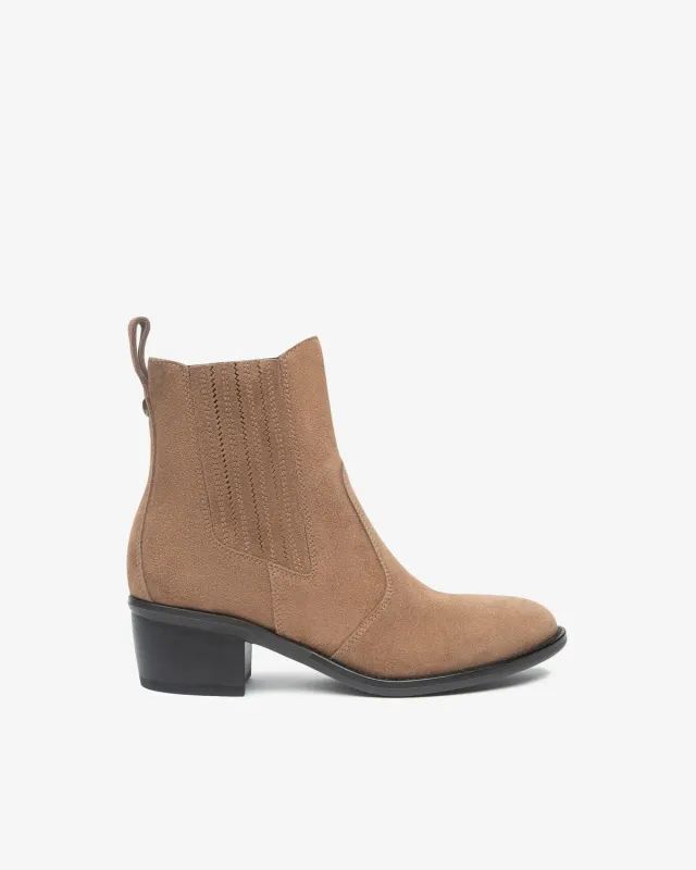 NeroGiardini botine chelsea dama piele intoarsa