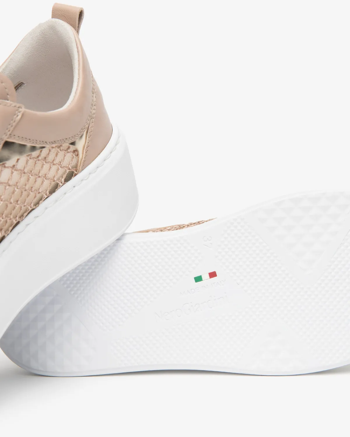 NeroGiardini sneakers dama piele canvas tehnic Memory