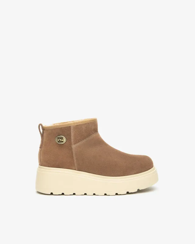 Botine damă velur NeroGiardini platformă 55 mm
