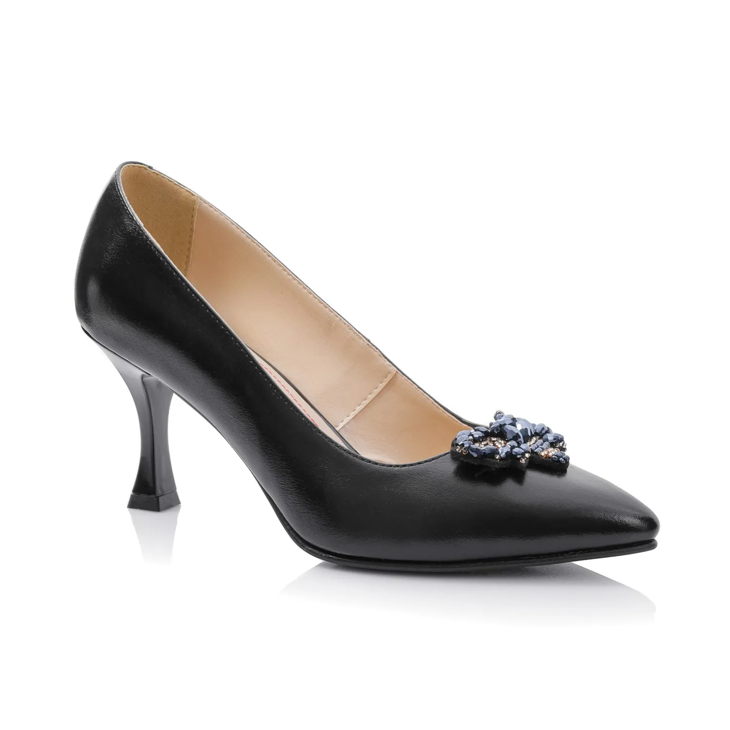 Catinca Shoes A63 NE pantofi dama piele negri box