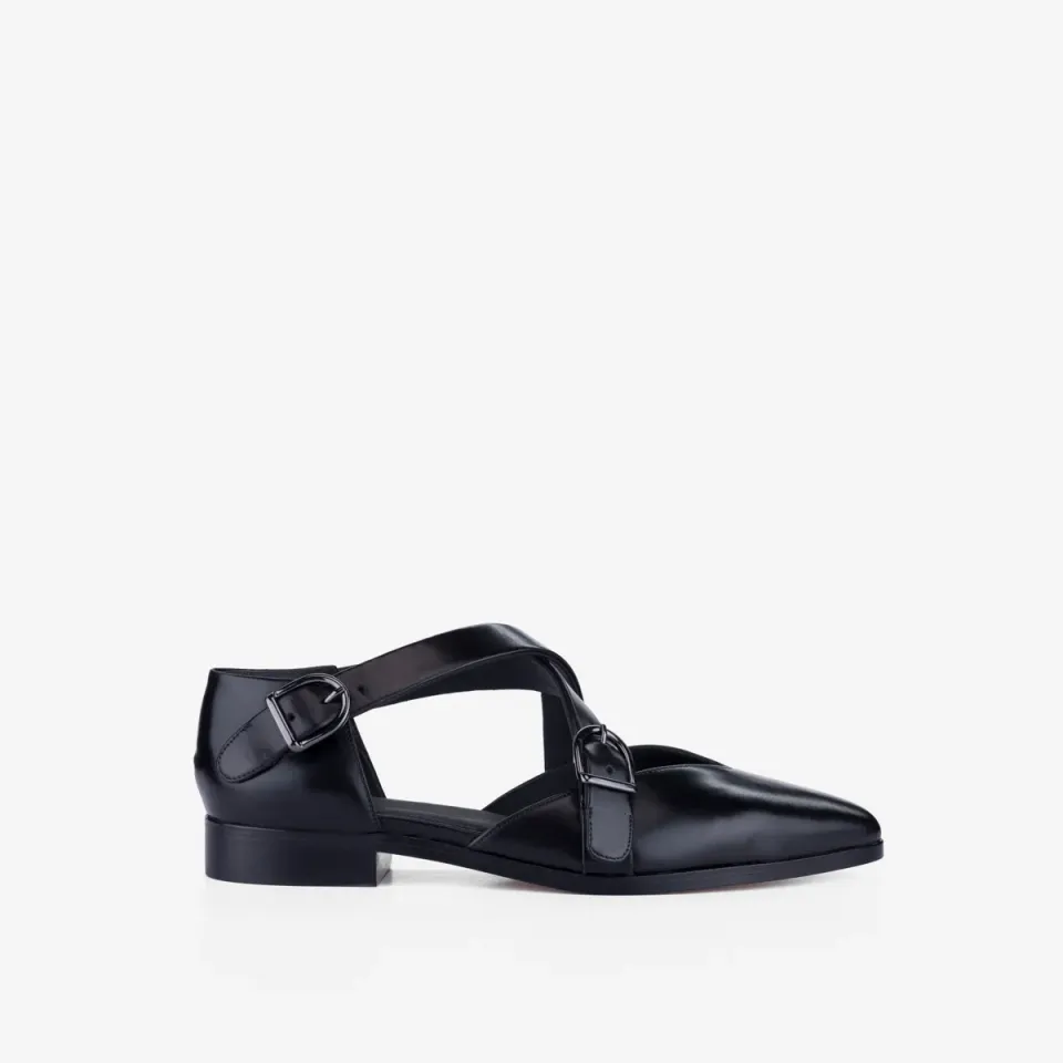 Cecilia Bringheli Croce sandale piele negru barete