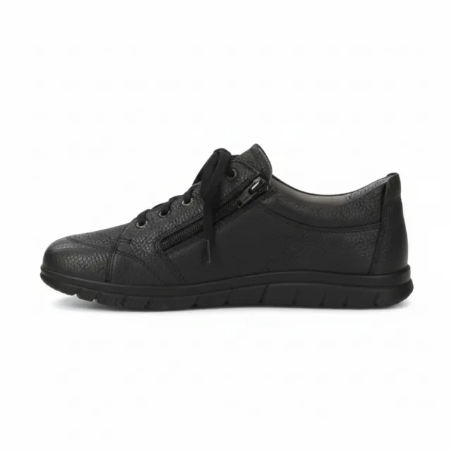 BÄR Lifestyle Miriam sneakers damă negri piele fermoar