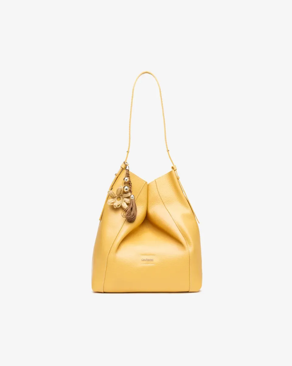 NeroGiardini geanta bucket dama piele tip sac