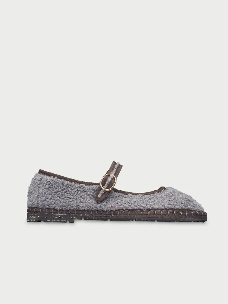 Flagelus Buchanan pantofi Mary Jane gri lana