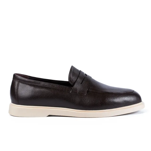 Lucas Shoes Ezra mocasini piele maro bizon
