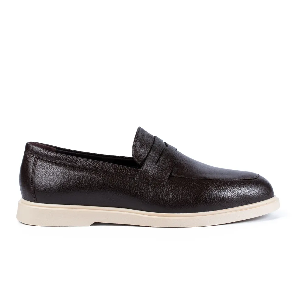 Lucas Shoes Ezra mocasini piele maro bizon