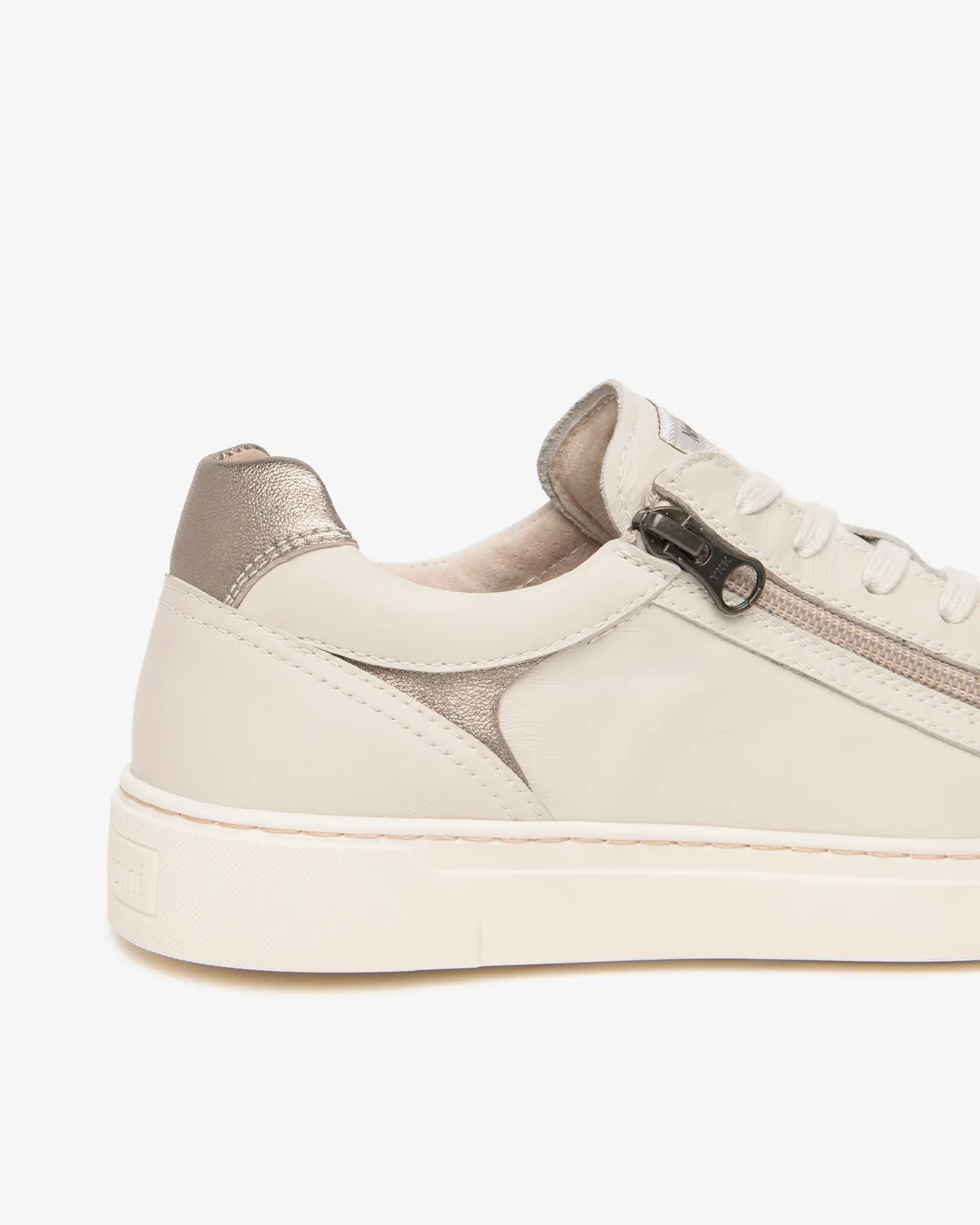 NeroGiardini Sneakers piele dama cu fermoar lateral