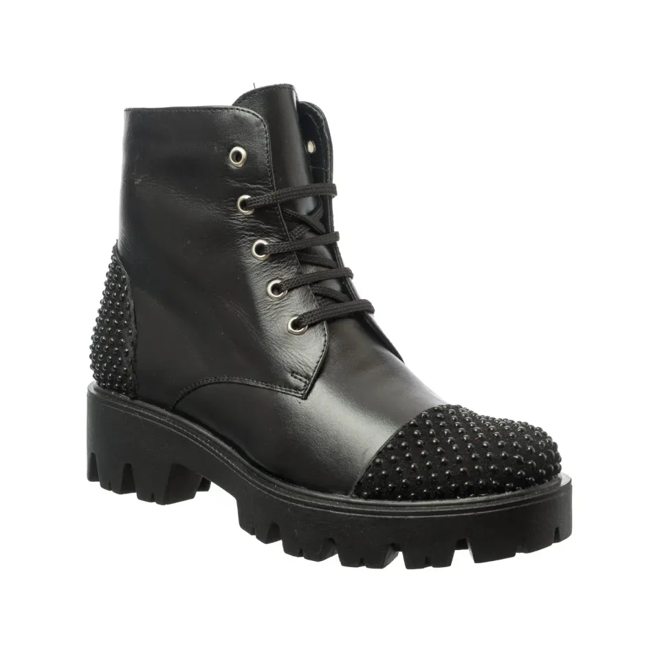 Catinca Shoes BC26 NBBN bocanci piele naturala negru box