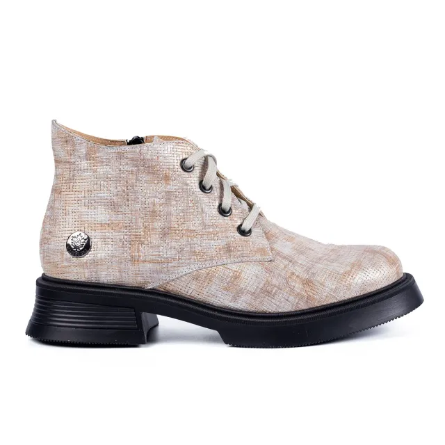 Ghete damă Lucas Shoes 412 Print piele iarnă
