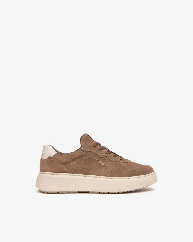 NeroGiardini sneakers dama piele intoarsa platforma