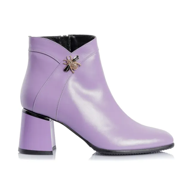 Catinca Shoes G441 L ghete dama piele lila box