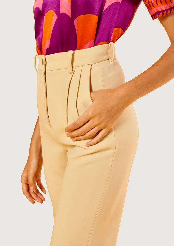 Flagelus Baseball Nude pantaloni bej vâscoză