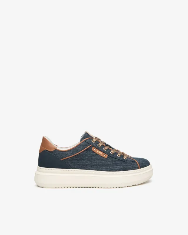 NeroGiardini sneakers dama piele si textil primavara
