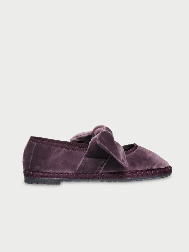 Flagelus Lyra Amethyst pantofi visinii catifea