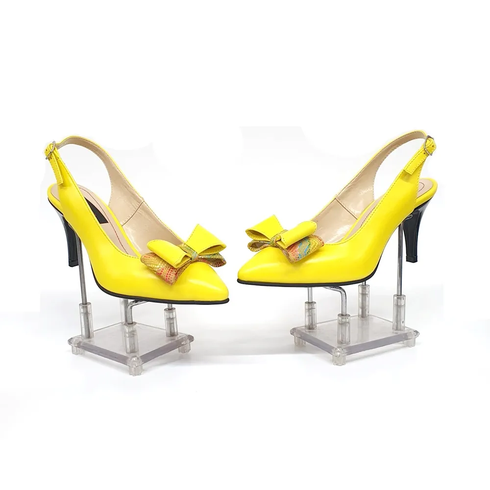 Catinca Shoes D18 GFM sandale dama piele galben funda