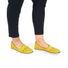 Catinca Shoes 970 GA pantofi damă piele galbeni perforați