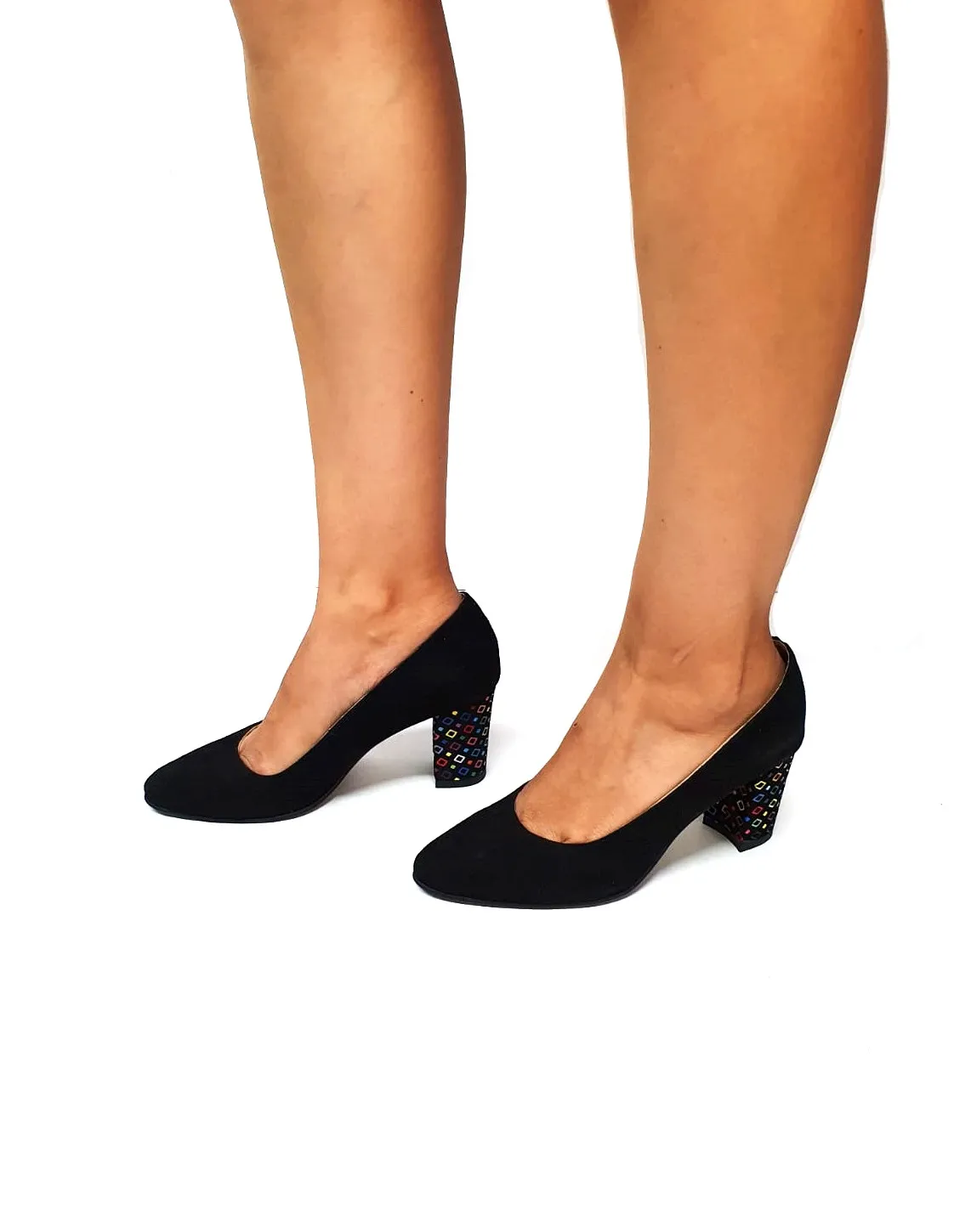 Catinca Shoes R7 NAPC pantofi piele antilopa negri
