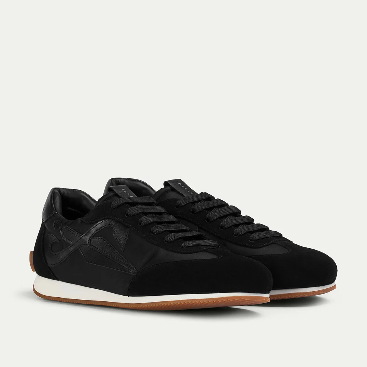 Cesare Paciotti Myron sneakers negri piele cu pânză