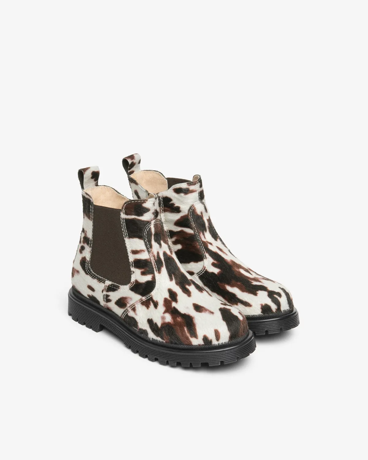 NeroGiardini ghete fete animal print cu fermoar
